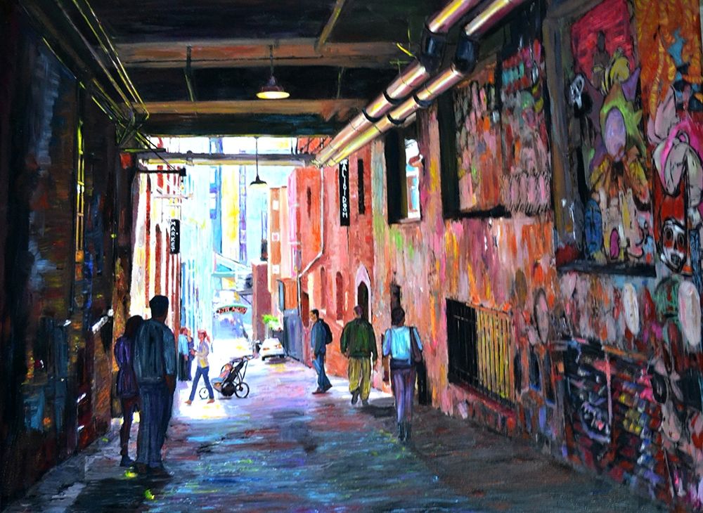 Grafitti Alley art print by Sarah Ghanooni for $57.95 CAD