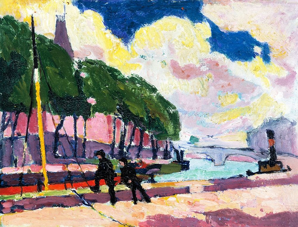 On the Banks of the Seine art print by Henry Lyman Sayen for $57.95 CAD