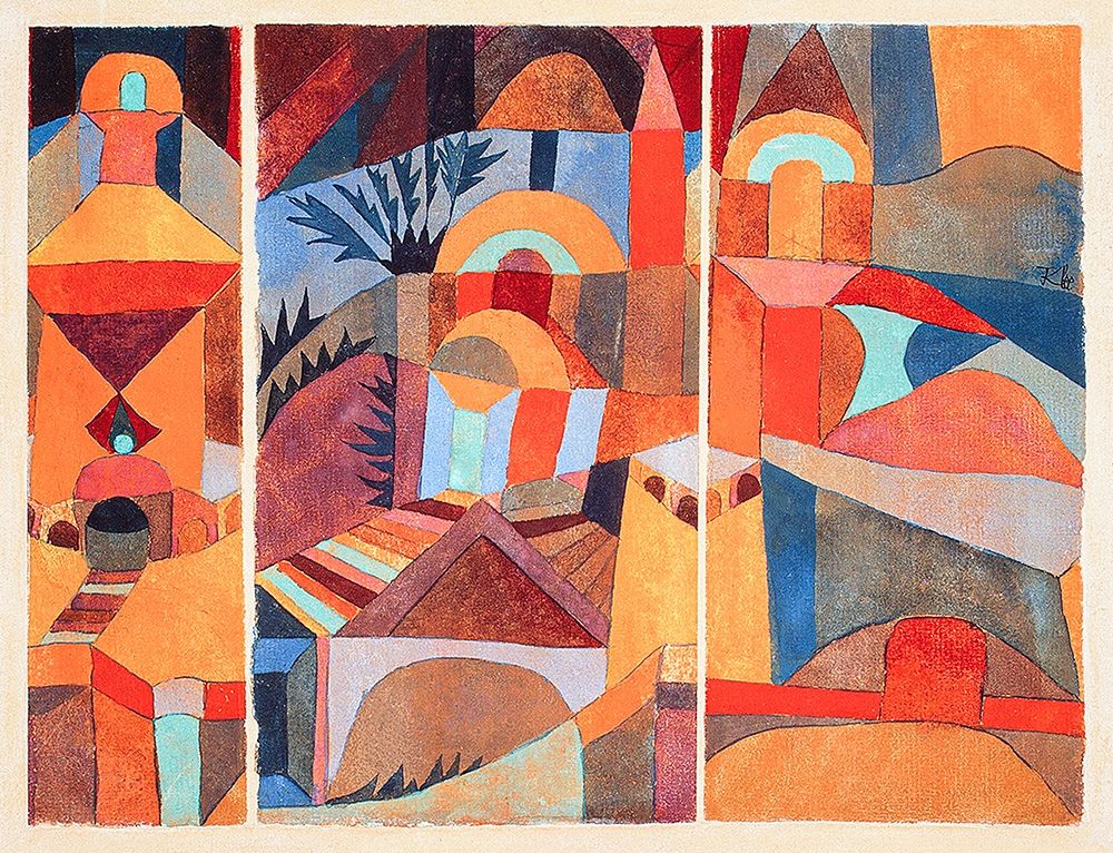 Temple Gardens art print by Paul Klee for $57.95 CAD