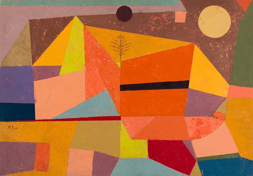 Joyful Mountain Landscape art print by Paul Klee for $57.95 CAD