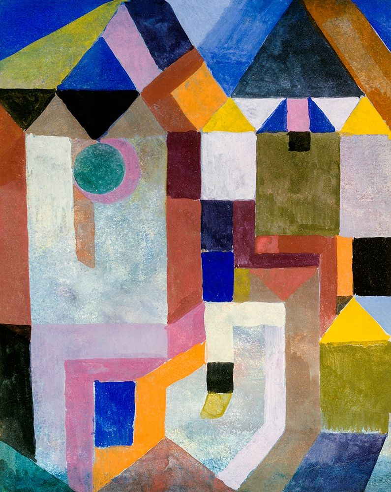 Colorful Architecture art print by Paul Klee for $57.95 CAD