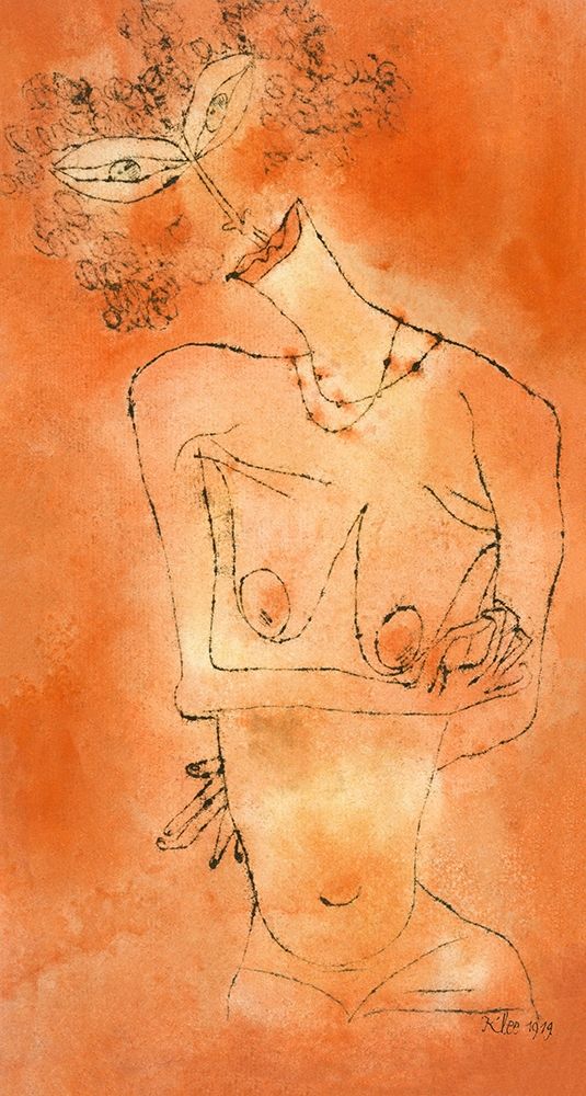 Lady Inclining Her Head art print by Paul Klee for $57.95 CAD