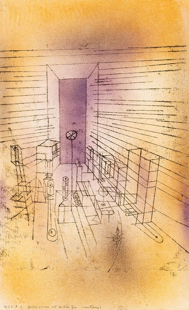 Ghost Chamber with the Tall Door 1925 art print by Paul Klee for $57.95 CAD
