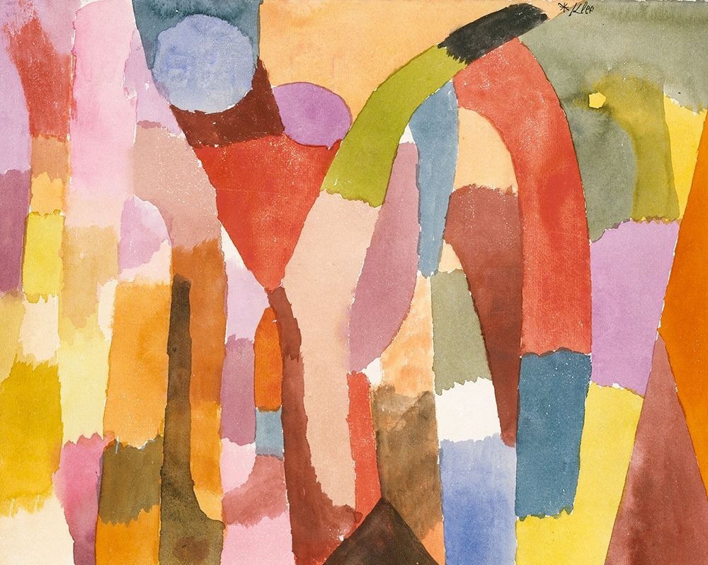 Movement of Vaulted Chambers 1915 art print by Paul Klee for $57.95 CAD
