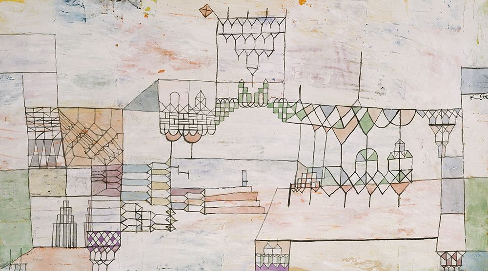 Great Hall for Singers art print by Paul Klee for $57.95 CAD