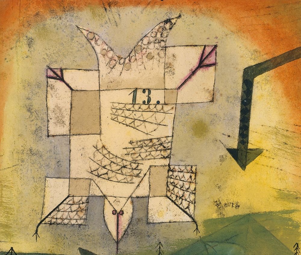 Falling Bird art print by Paul Klee for $57.95 CAD