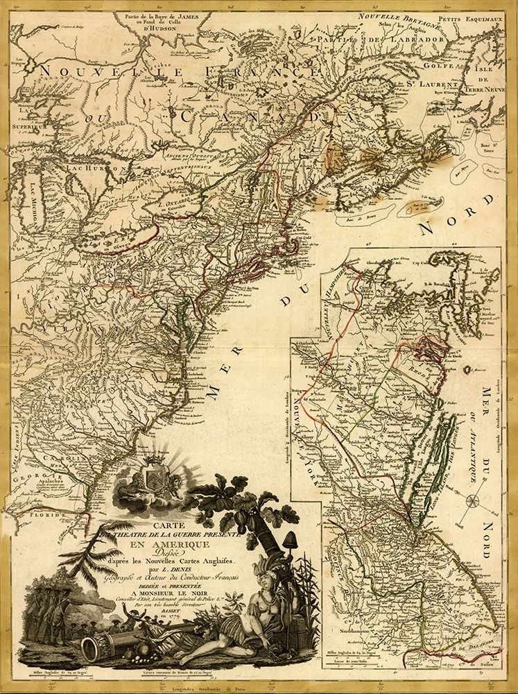 Theatre of War 1779 art print by Vintage Maps for $57.95 CAD