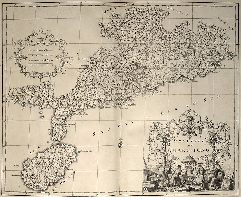 China and Hainan Island 1737 art print by Vintage Maps for $57.95 CAD