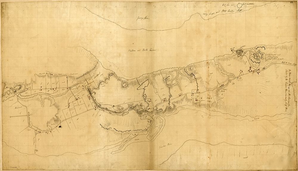 Fort Washington or Knypehausen 1777 art print by Vintage Maps for $57.95 CAD