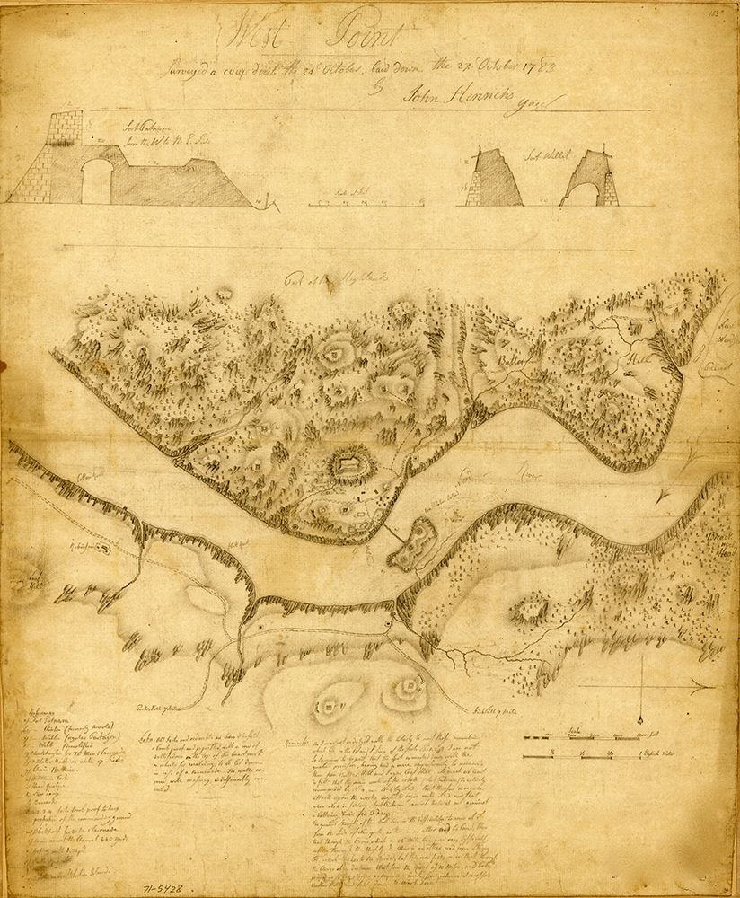 West Point 1783 art print by Vintage Maps for $57.95 CAD
