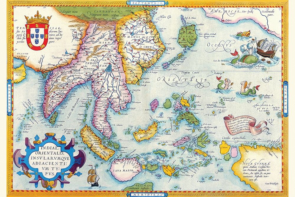 East Indies by Ortelius art print by Abraham Ortelius for $57.95 CAD