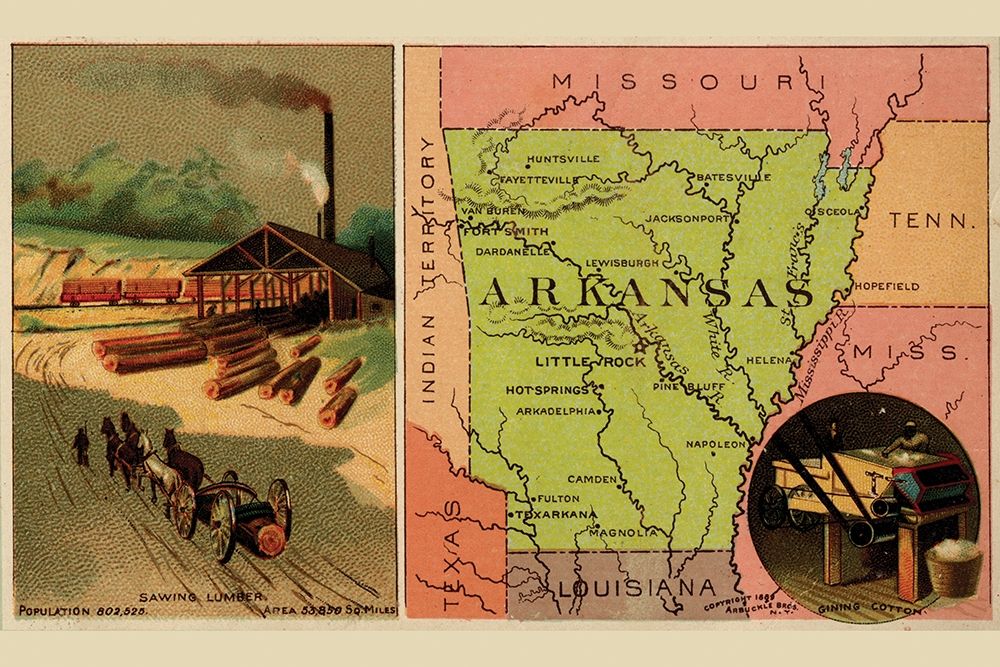 Arkansas art print by Arbuckle Brothers for $57.95 CAD
