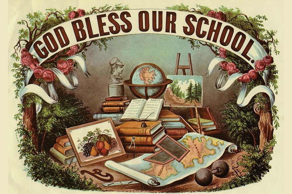 God Bless Our School art print by Arbuckle Brothers for $57.95 CAD