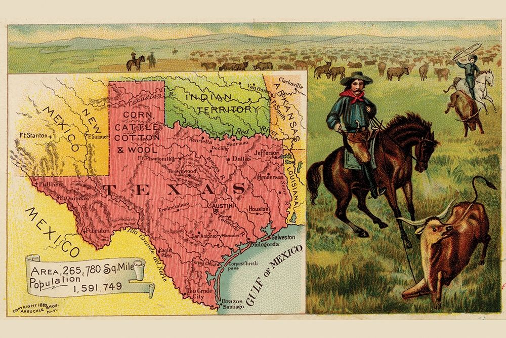 Texas art print by Arbuckle Brothers for $57.95 CAD