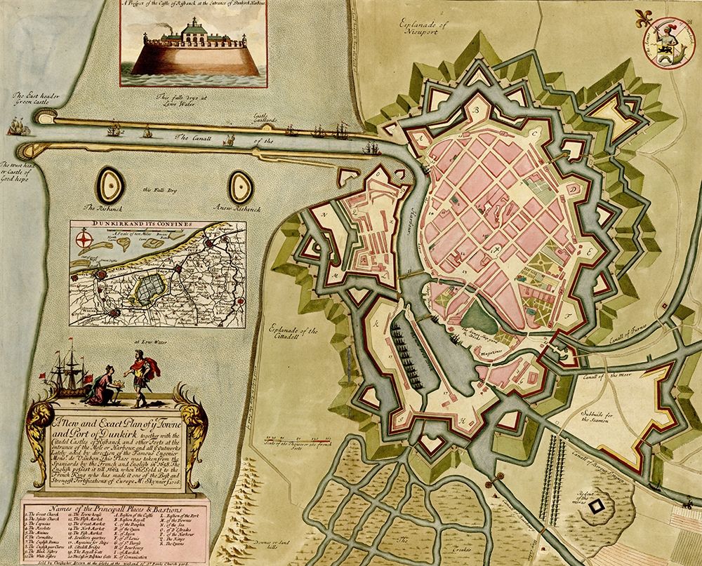 Survey of London Westminster and Southwark 1700 art print by Anna Beeck for $57.95 CAD