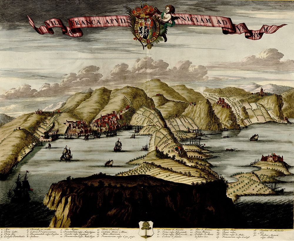 Straits and Defenses at Gibraltar 1700 art print by Anna Beeck for $57.95 CAD