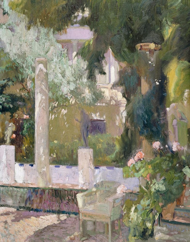 The Gardens at the Sorolla Family House art print by Joaquin Sorolla for $57.95 CAD