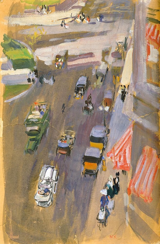 Fifth Avenue-New York art print by Joaquin Sorolla for $57.95 CAD