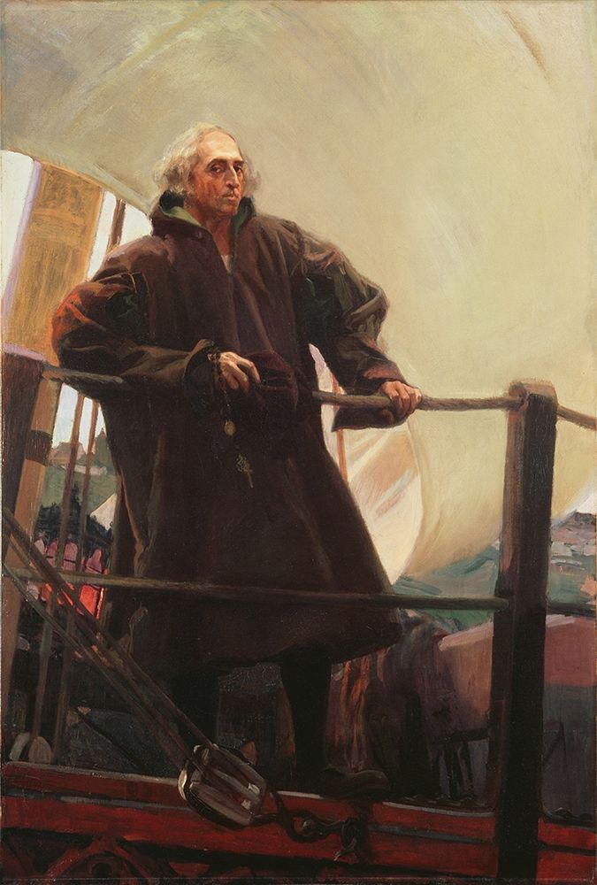 Christopher Columbus Leaving Palos art print by Joaquin Sorolla for $57.95 CAD