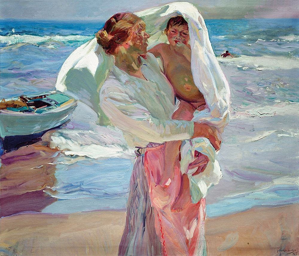 After Bathing art print by Joaquin Sorolla for $57.95 CAD