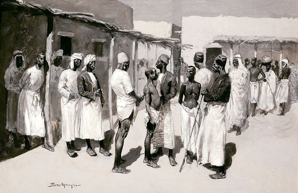 Slave Market art print by Frederic Remington for $57.95 CAD