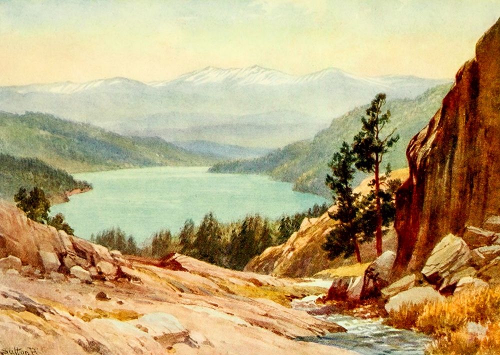 Donner Lake-California 1914 art print by Sutton Palmer for $57.95 CAD