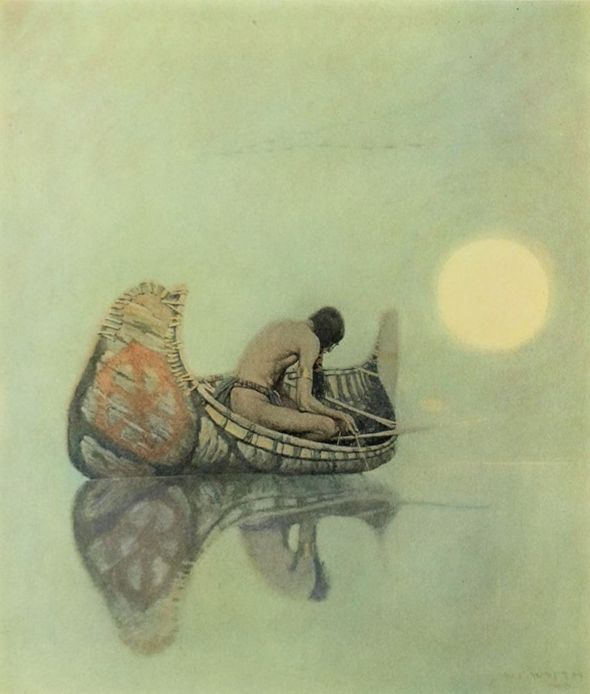 The Silent Fisherman art print by Newell Wyeth for $57.95 CAD