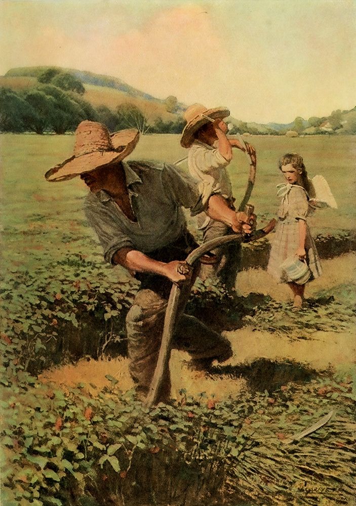 Harvesting art print by Newell Wyeth for $57.95 CAD