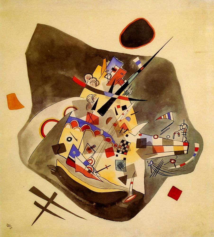 Grey spot 1922 art print by Wassily Kandinsky for $57.95 CAD