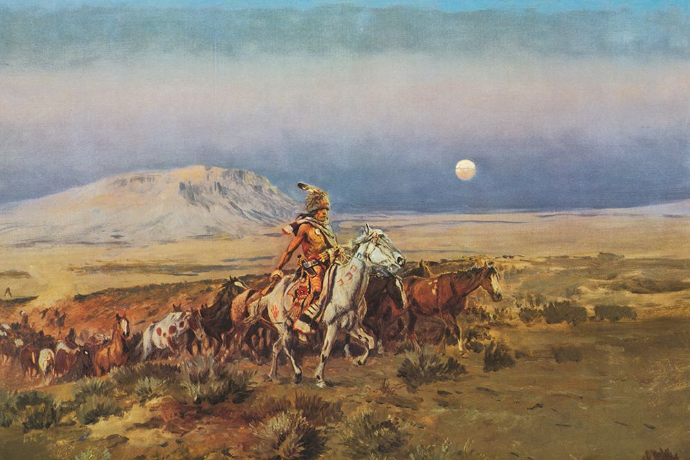 Horse Thieves art print by Charles Marion Russell for $57.95 CAD