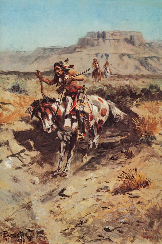 Indians on Horseback art print by Charles Marion Russell for $57.95 CAD