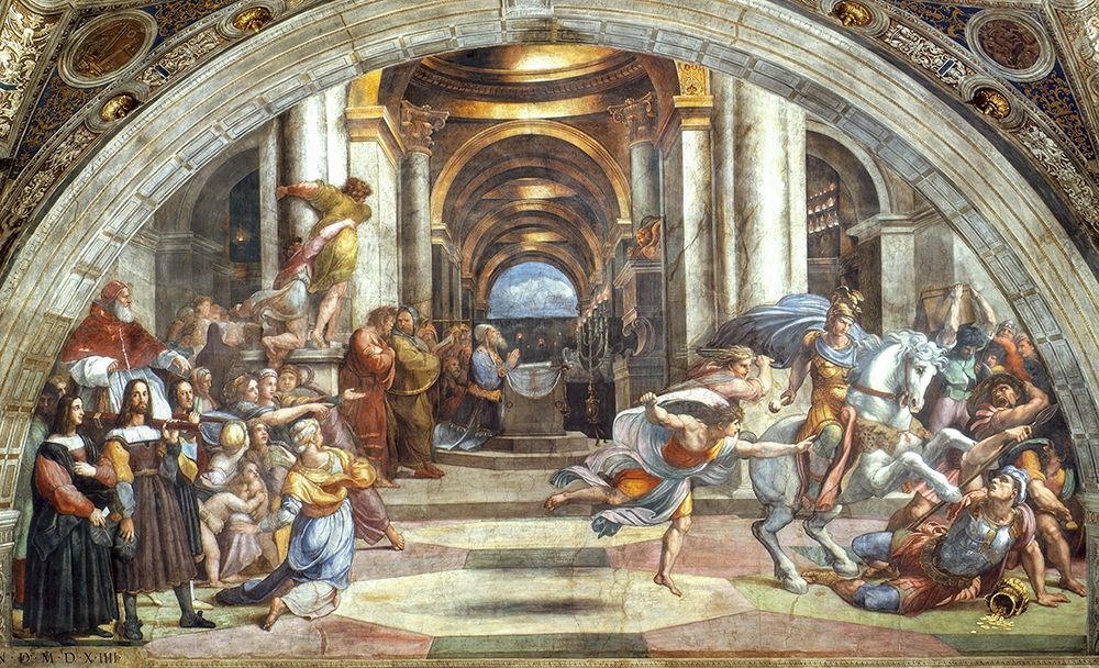 The Expulsion of Heliodorus from the Temple art print by Raphael for $57.95 CAD
