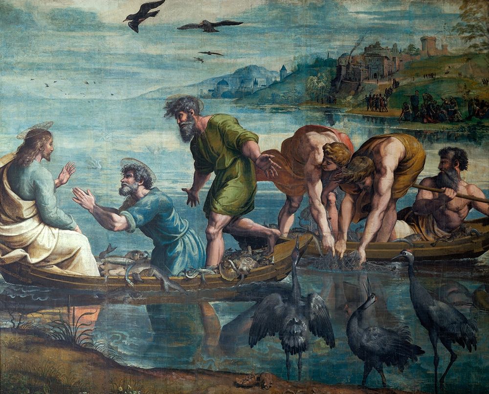 The Miraculous Draft of Fishes art print by Raphael for $57.95 CAD