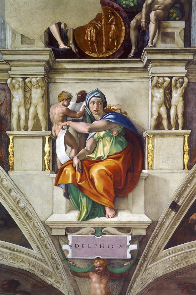 Delphic Sibyl art print by Michelangelo for $57.95 CAD