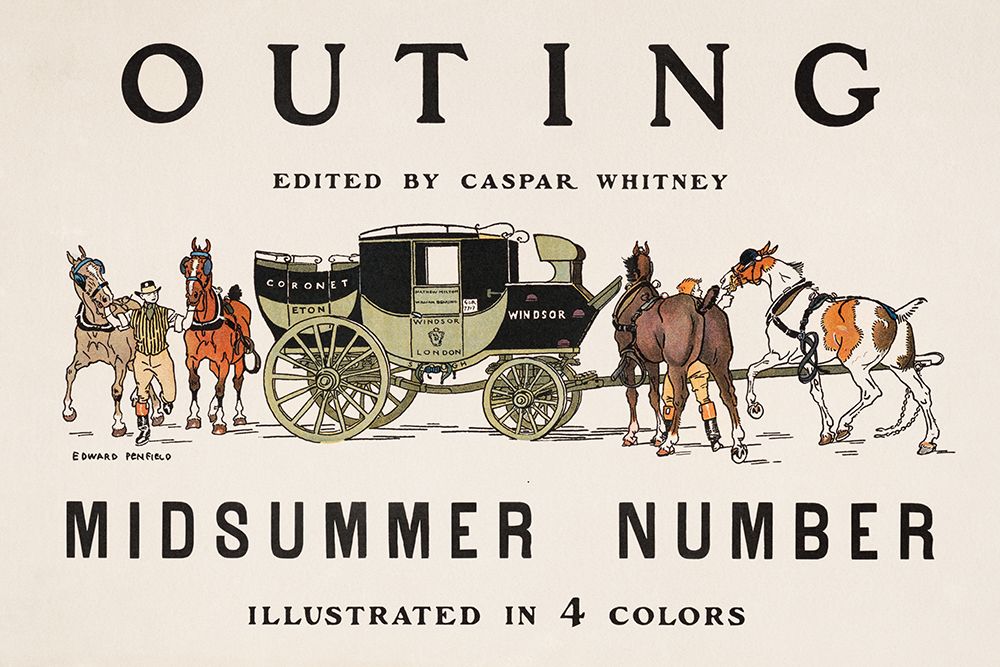 Outing Edited by Caspar Whitney art print by Edward Penfield for $57.95 CAD