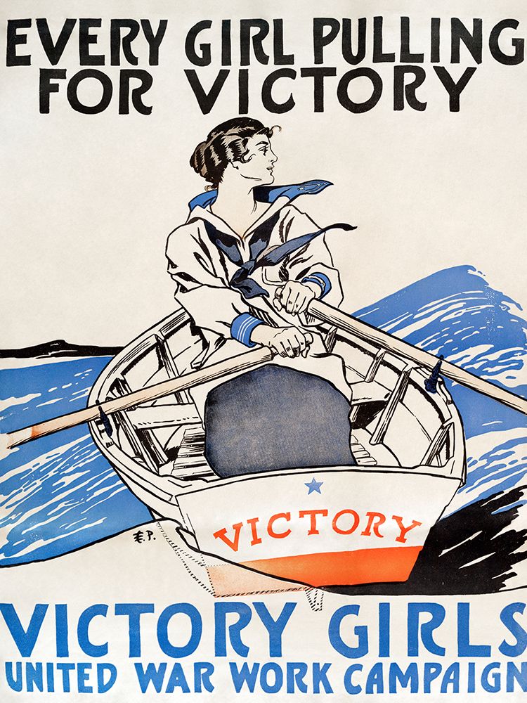 Every Girl Pulling for Victory art print by Edward Penfield for $57.95 CAD