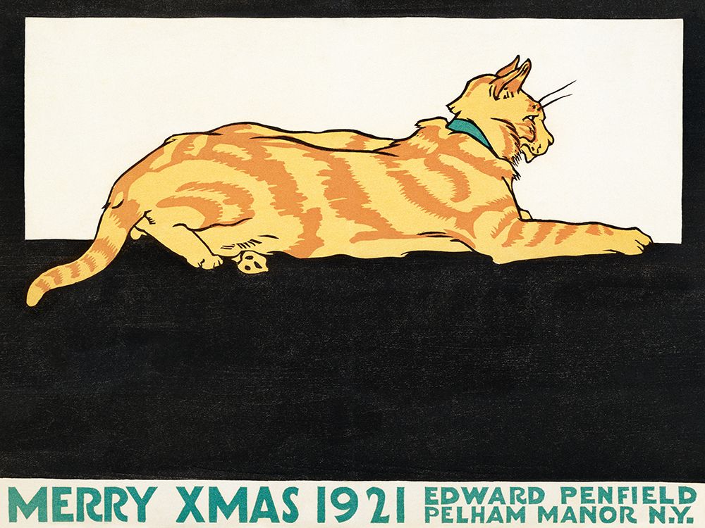 Merry Xmas 1921 art print by Edward Penfield for $57.95 CAD
