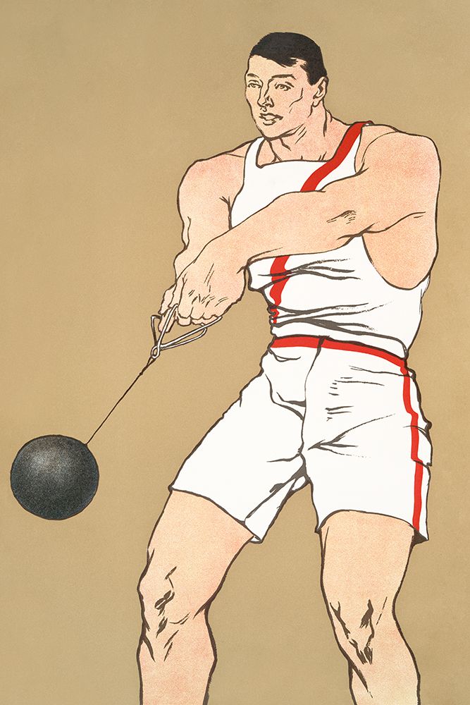 Hammer Throw 1908 art print by Edward Penfield for $57.95 CAD