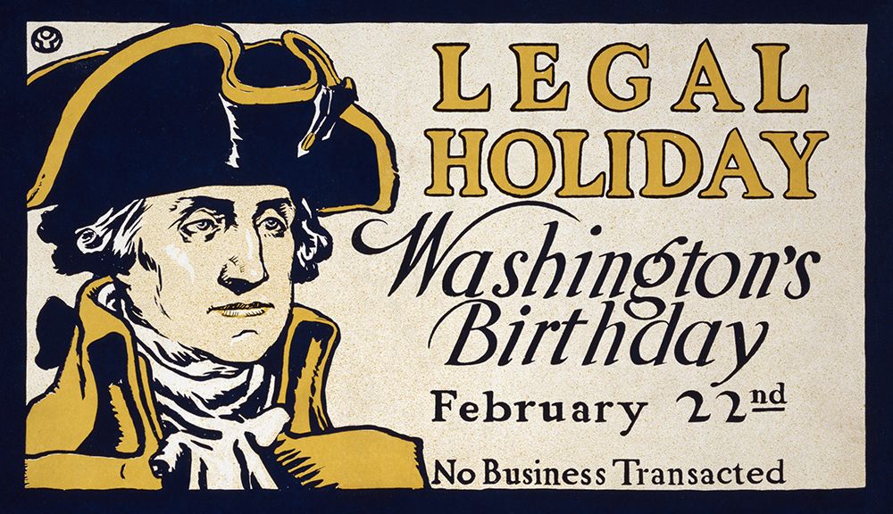 Legal Holiday-Washingtons Birthday art print by Edward Penfield for $57.95 CAD