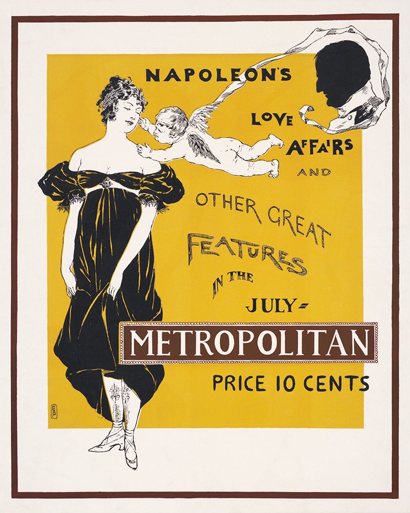 Napoleons love affairs and other great features in the July Metropolitan art print by Edward Penfield for $57.95 CAD