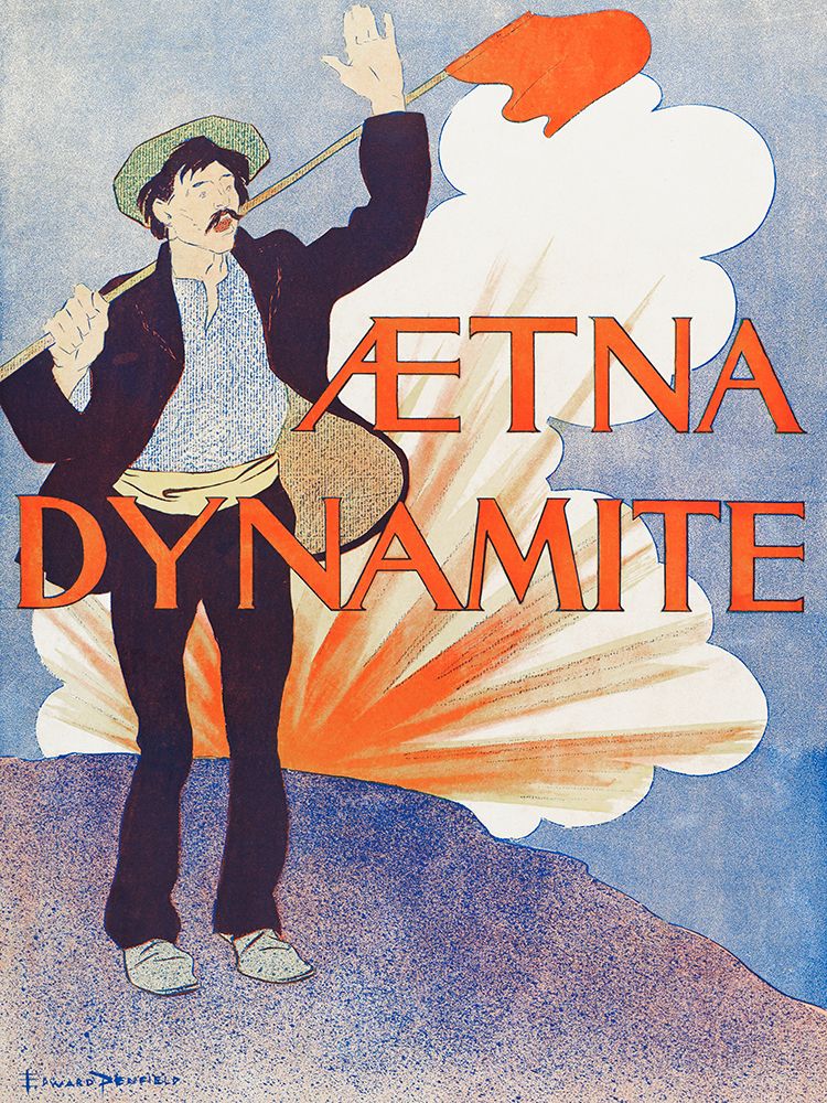 Aetna Dynamite  art print by Edward Penfield for $57.95 CAD