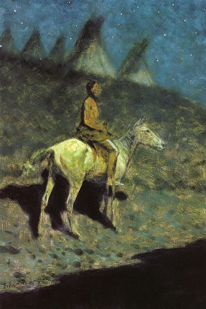 The Night Rider art print by Frederic Remington for $57.95 CAD