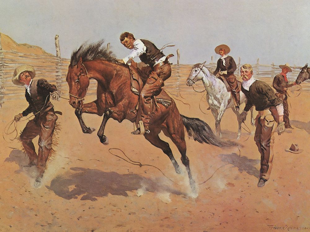 Turn Him Loose art print by Frederic Remington for $57.95 CAD