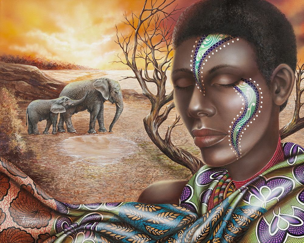 Tears of Africa art print by Ferraro for $57.95 CAD