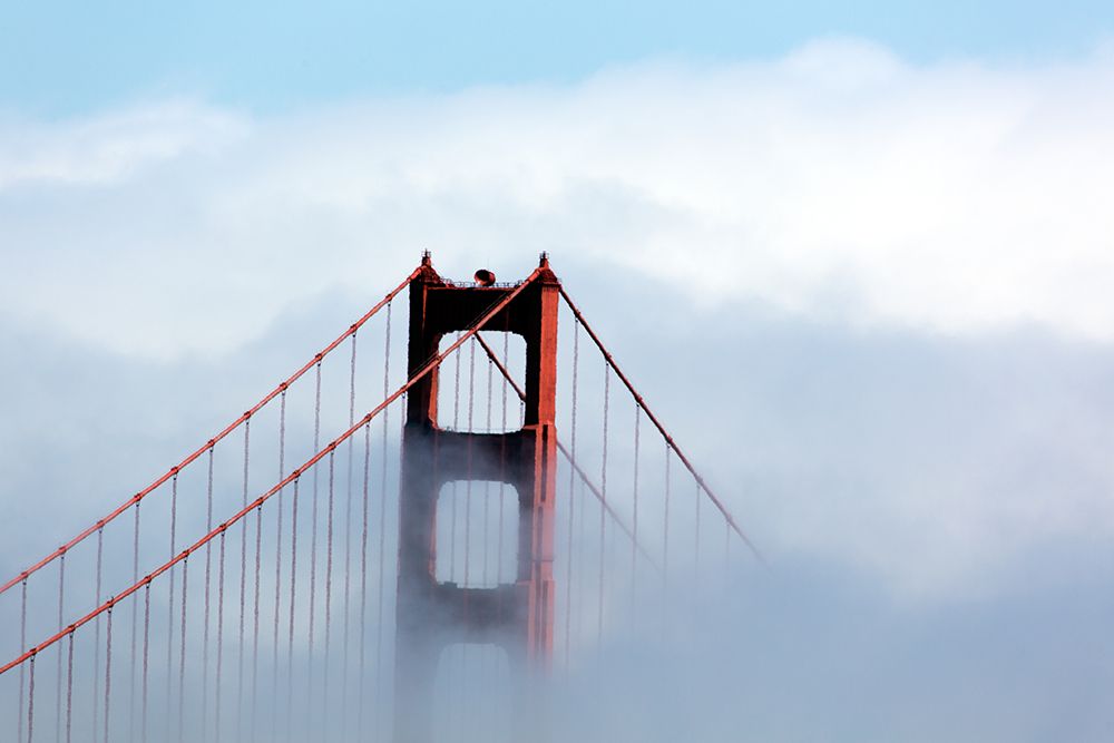 Fog over the Golden Gate Bridge in San Francisco-California art print by Carol Highsmith for $57.95 CAD