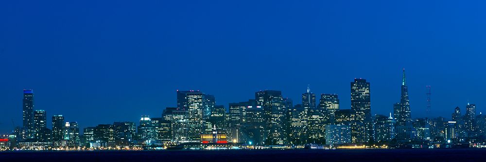 Night skyline of San Francisco from Treasure Island-California art print by Carol Highsmith for $57.95 CAD