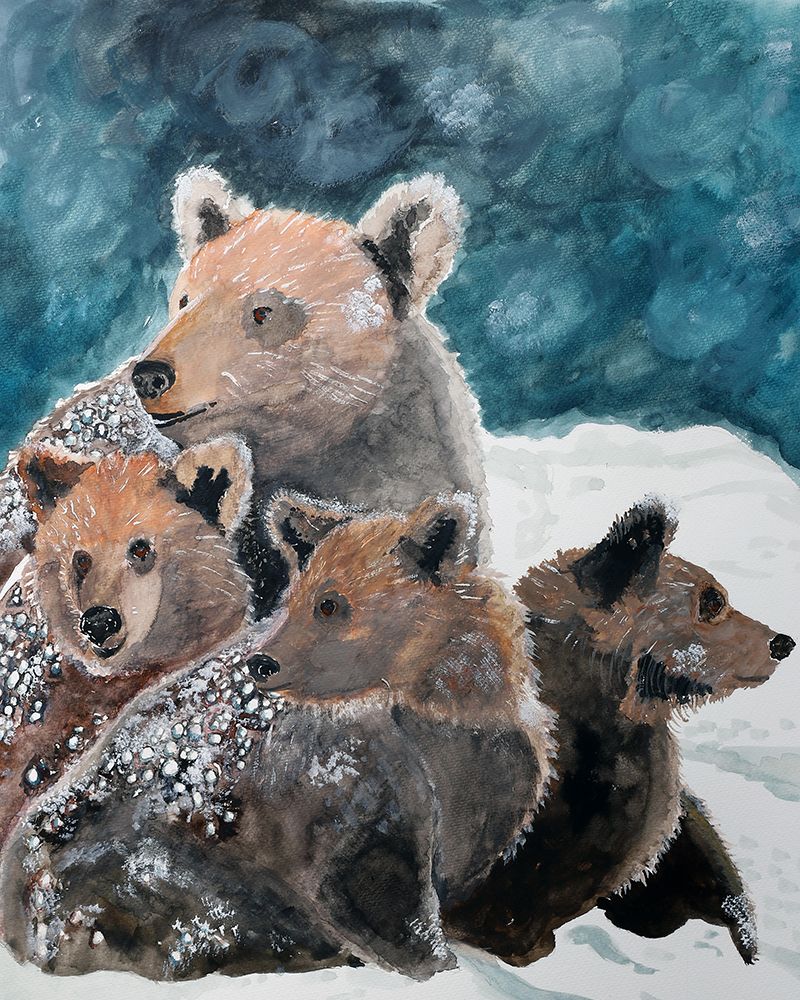 Frosty Bear Family art print by Wynn Derr for $57.95 CAD