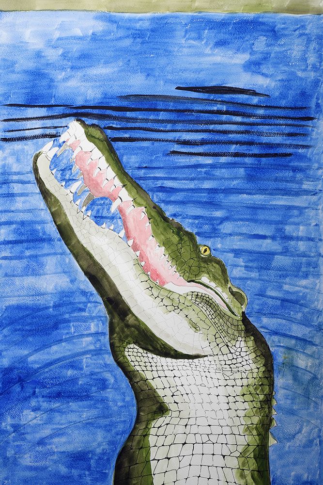 Saltwater Crocodile art print by Wynn Derr for $57.95 CAD