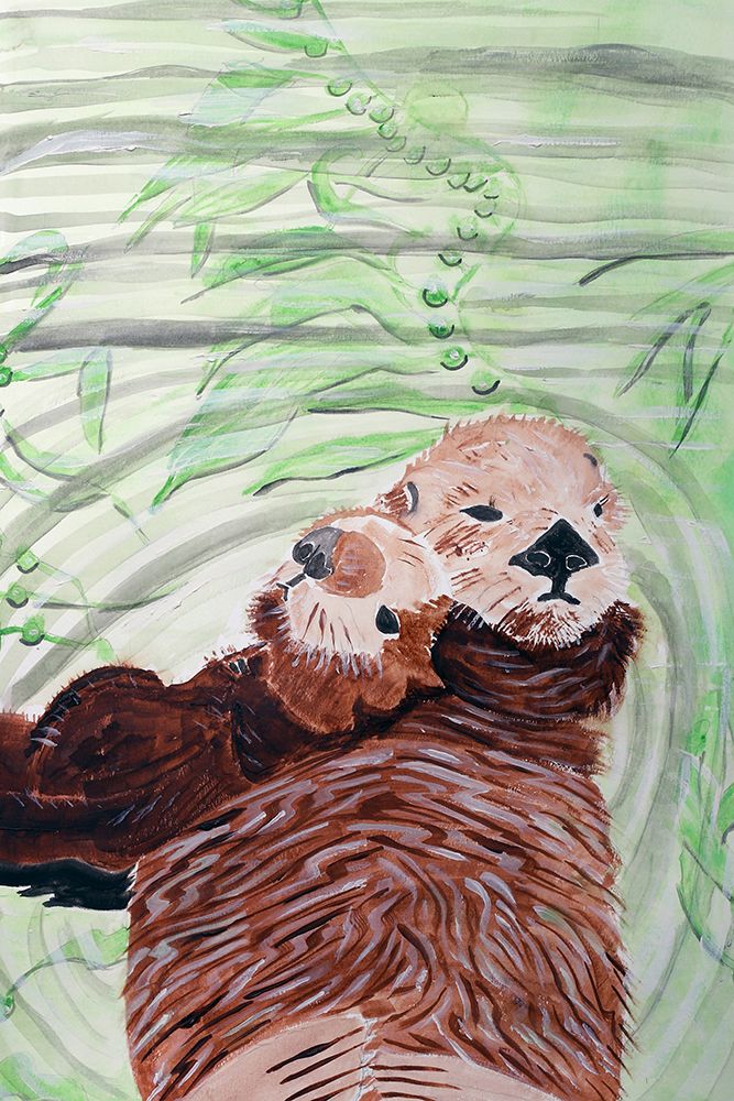 Southern Sea Otter Duo art print by Wynn Derr for $57.95 CAD