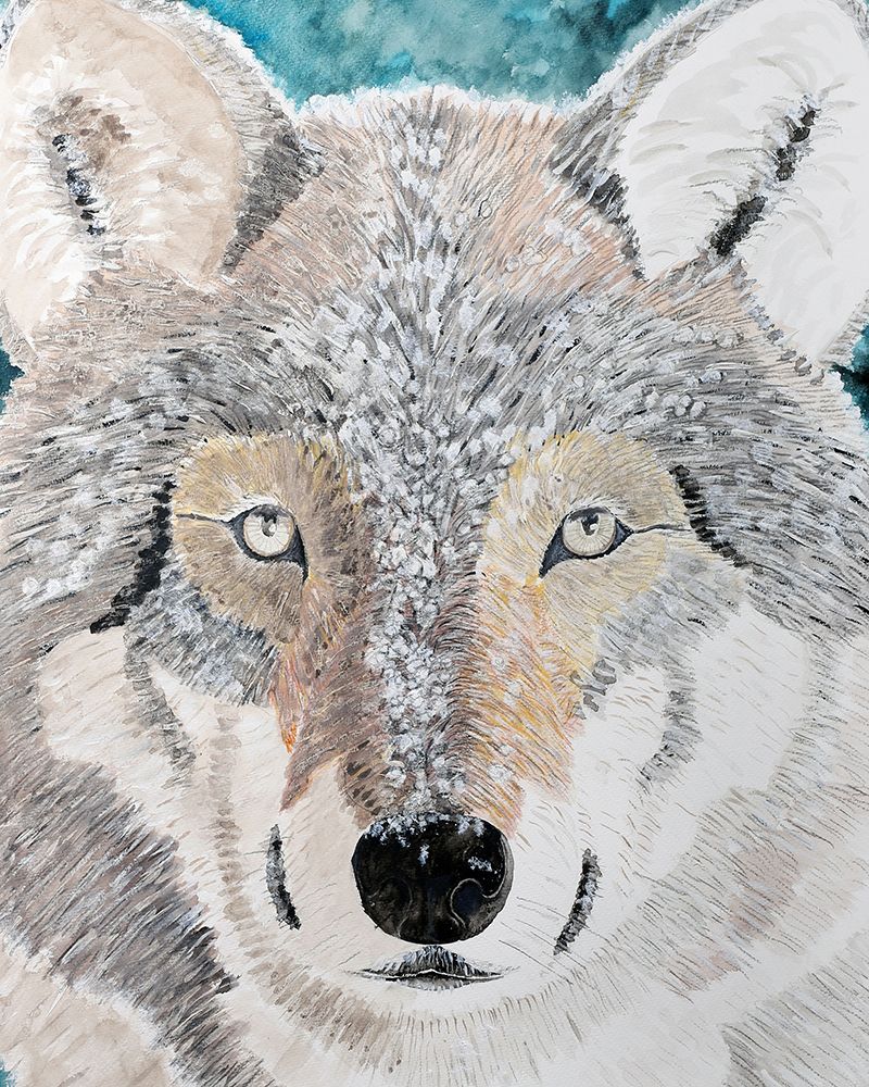 Wintery Wolf art print by Wynn Derr for $57.95 CAD